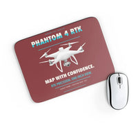 Thumbnail for DJI Phantom 4 RTK design on dark red rectangle mouse pad