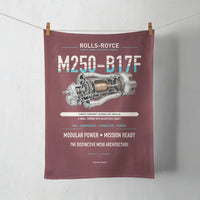 Thumbnail for M250-B17F design on dark red towel
