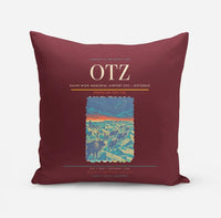 Thumbnail for Ralph Wien Memorial Airport (OTZ) design on dark red pillow