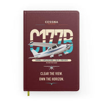 Thumbnail for Cessna 177B Cardinal design on dark red notebook