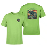 Thumbnail for VINTAGE G4070 - The Cape Route - Double-Side T-Shirt design on lightgreen double side t shirt