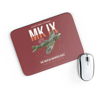 Thumbnail for Supermarine Spitfire Mk IX design on dark red rectangle mouse pad