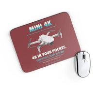 Thumbnail for DJI Mini 4K design on dark red rectangle mouse pad