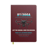Thumbnail for Inspired Flight IF1200A design on dark red notebook