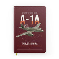 Thumbnail for Messerschmitt Me 262A-1a design on dark red notebook
