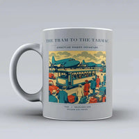 Thumbnail for VINTAGE G4372 - The Tram To The Tarmac - Ceramic Mug design on lightgray
