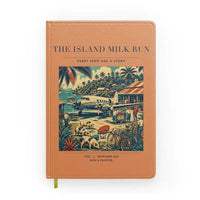 Thumbnail for VINTAGE G4084 - The Island Milk Run - Designed Notebooks design on orange