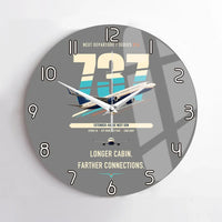 Thumbnail for Boeing 737-900ER design on gray no frame wall clock