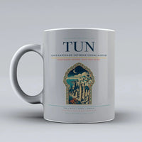 Thumbnail for International Airport TUN Mug design on light gray tunis carthage