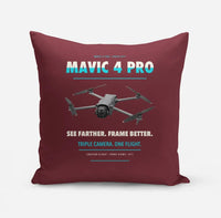 Thumbnail for DJI Mavic 4 Pro design on dark red pillow