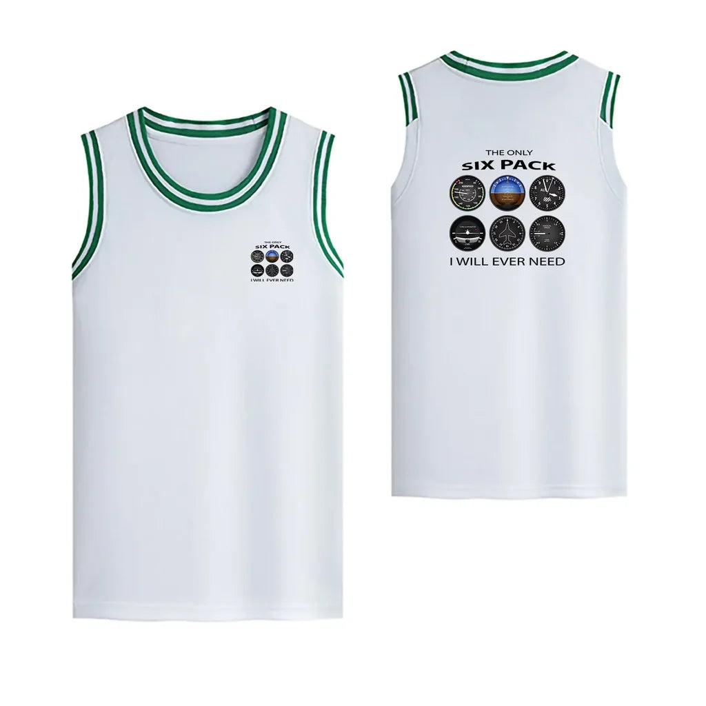 The Only Six Pack I Will Ever Need Designed Basketball Style Sports Tank Tops - view 12