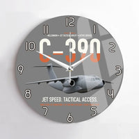 Thumbnail for C-390 Millennium design on gray no frame wall clock