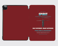 Thumbnail for Ascent AeroSystems Spirit design on dark red ipad tablet case
