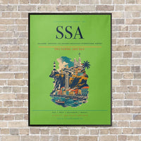 Thumbnail for Salvador - Deputado Luis Eduardo Magalhaes International Airport SSA - Canvas Framed - Light Green
