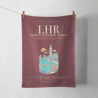 Thumbnail for London Heathrow Airport LHR - Dark Red