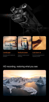 Thumbnail for K9MAX Drone: Triple-Lens Aerial Photography Quadcopter with Optical Flow & Obstacle Avoidance, Remote-Controlled Toy Drone - view 13