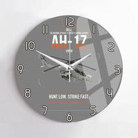 Thumbnail for Bell AH-1Z Viper design on gray no frame wall clock