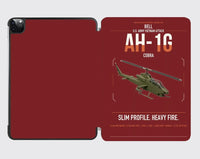 Thumbnail for Bell AH-1G Cobra design on dark red ipad tablet case