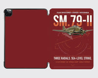 Thumbnail for Savoia-Marchetti SM.79-II Sparviero design on dark red ipad tablet case