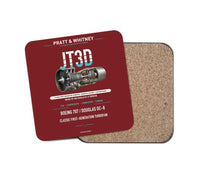 Thumbnail for JT3D design on dark red 1 piece coaster