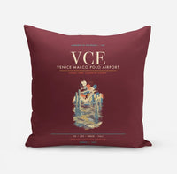 Thumbnail for Venice Marco Polo Airport VCE - Lagoon Printmaker's Tide - Dark Red