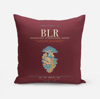 Thumbnail for Kempegowda International Airport Bengaluru BLR - Deccan Garden Silk Loom - Dark Red