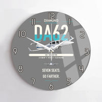 Thumbnail for Diamond DA62 design on gray no frame wall clock