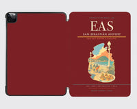 Thumbnail for San Sebastián Airport (EAS) design on dark red ipad tablet case