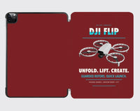 Thumbnail for DJI Flip design on dark red ipad tablet case