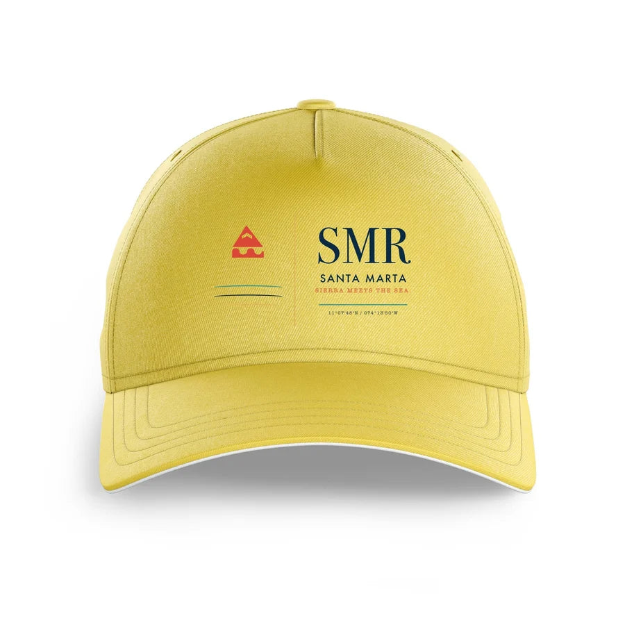 Simón Bolívar International Airport SMR — Santa Marta (SMR) design on yellow printed hat