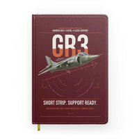 Thumbnail for Hawker Siddeley Harrier GR3 design on dark red notebook