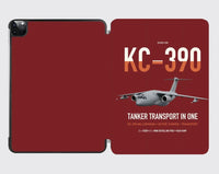Thumbnail for Embraer KC-390 Millennium design on dark red ipad tablet case