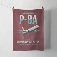 Thumbnail for P-8A Poseidon design on dark red towel