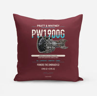 Thumbnail for PW1900G design on dark red pillow
