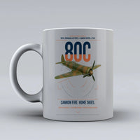 Thumbnail for IAR 80C design on light gray ceramic mug, double-side print