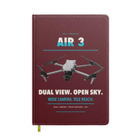 Thumbnail for DJI Air 3 design on dark red notebook