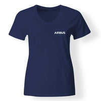 Thumbnail for Airbus & Text Designed V-Neck T-Shirts - view 12