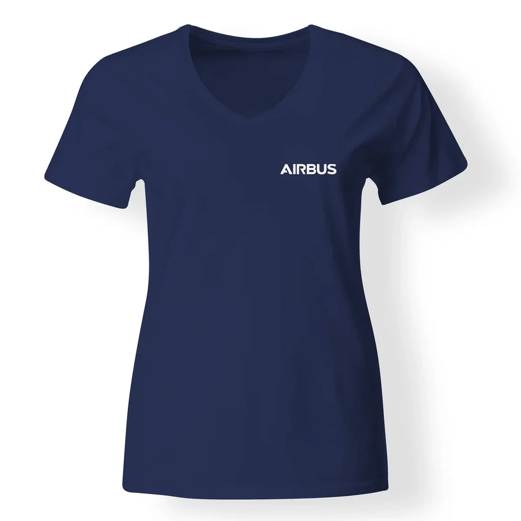 Airbus & Text Designed V-Neck T-Shirts - view 12