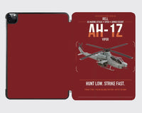 Thumbnail for Bell AH-1Z Viper design on dark red ipad tablet case