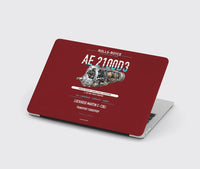 Thumbnail for AE 2100D3 design on dark red MacBook case
