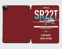 Thumbnail for Cirrus SR22T design on dark red ipad tablet case