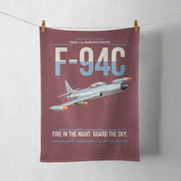 Thumbnail for F-94C Starfire design on dark red towel