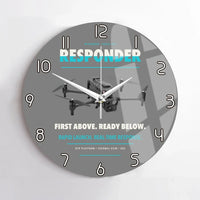 Thumbnail for BRINC Responder design on gray no frame wall clock