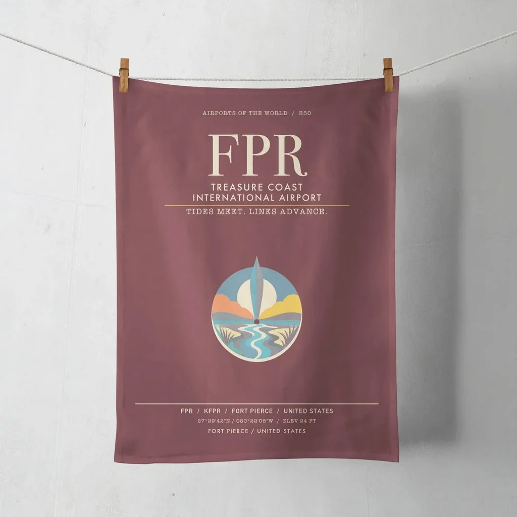 Treasure Coast International Airport FPR  Fort Pierce - Dark Red