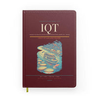 Thumbnail for Coronel FAP Francisco Secada Vignetta International Airport (IQT) design on dark red notebook