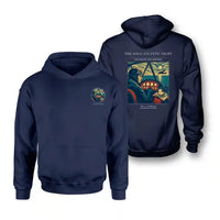Thumbnail for VINTAGE G4294 - The Solo Atlantic Night - Double-Side Hoodie design on navyblue double side