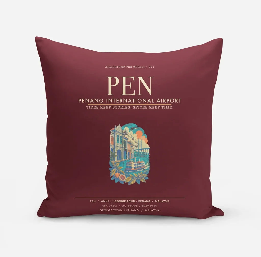 Penang International Airport PEN - Dark Red