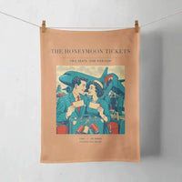 Thumbnail for VINTAGE G4227 - The Honeymoon Tickets - Designed Towels design on orange