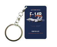 Thumbnail for F-14B TOMCAT Key Chain design on navy blue key chain