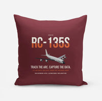 Thumbnail for RC-135S Cobra Ball design on dark red pillow